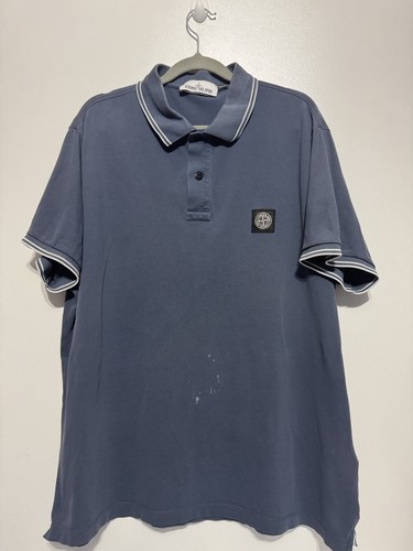 Polo stone island bleu - island,
